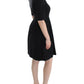 Black short sleeve venus dress