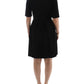 Black short sleeve venus dress