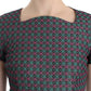 Multicolor Doris short sleeve dress