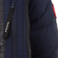 Quilted Blue Hooded Armstrong Jacket
