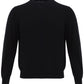 Elegant Black Round Neck Cashmere Sweater