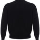 Elegant Black Round Neck Cashmere Sweater