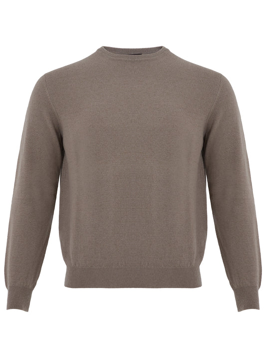 Elegant Dove Grey Cashmere Sweater