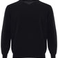 Elegant Black V-Neark Cashmere Sweater