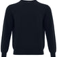 Elegant Navy Round Neck Cashmere Sweater