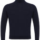 Navy Cashmere-Silk Blend Turtleneck Sweater