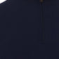 Elegant Blue Cashmere Sweater with Half Zip