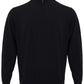 Elegant Black Cashmere Sweater with Zip Detail