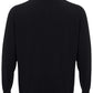 Elegant Black Cashmere Sweater with Zip Detail