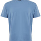 Elegant Light Blue Silk Blend T-Shirt
