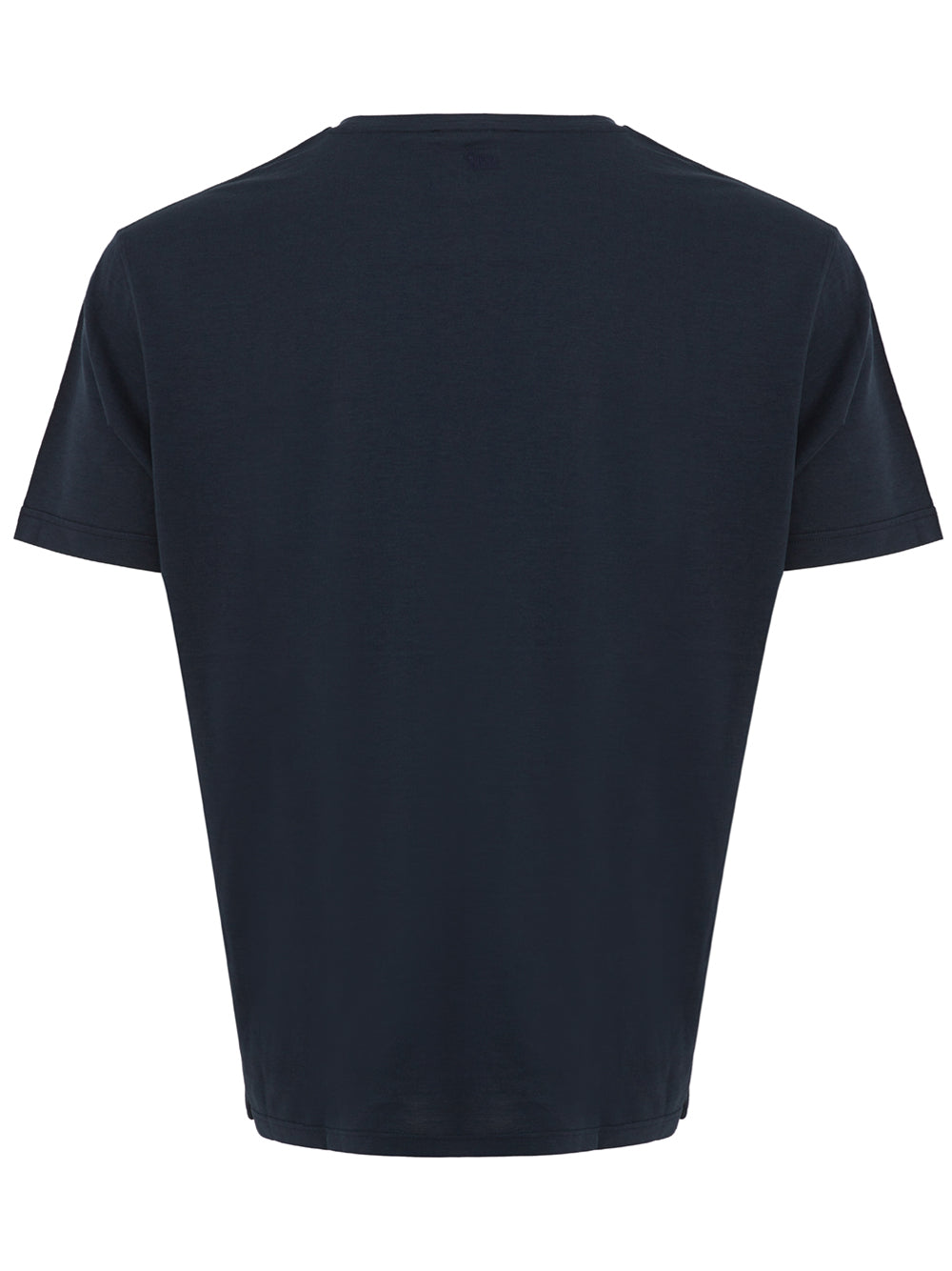 Elegant Blue Silk-Cotton Blend T-Shirt