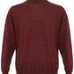 Bordeaux Mock Neck Cashmere Silk Blend Sweater