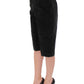 Black cotton shorts pants