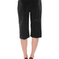 Black cotton shorts pants