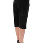 Black cotton shorts pants
