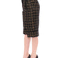 Black fabric shorts pants