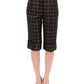 Black fabric shorts pants