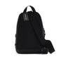 Cooper Medium Signature PVC Varsity Stripe Commuter Slingpack Crossbody Bag (Black Signature/Flame Red)