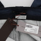 Chic Blue Cotton Dress Pants