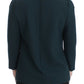Green 3/4 sleeve wool blouse