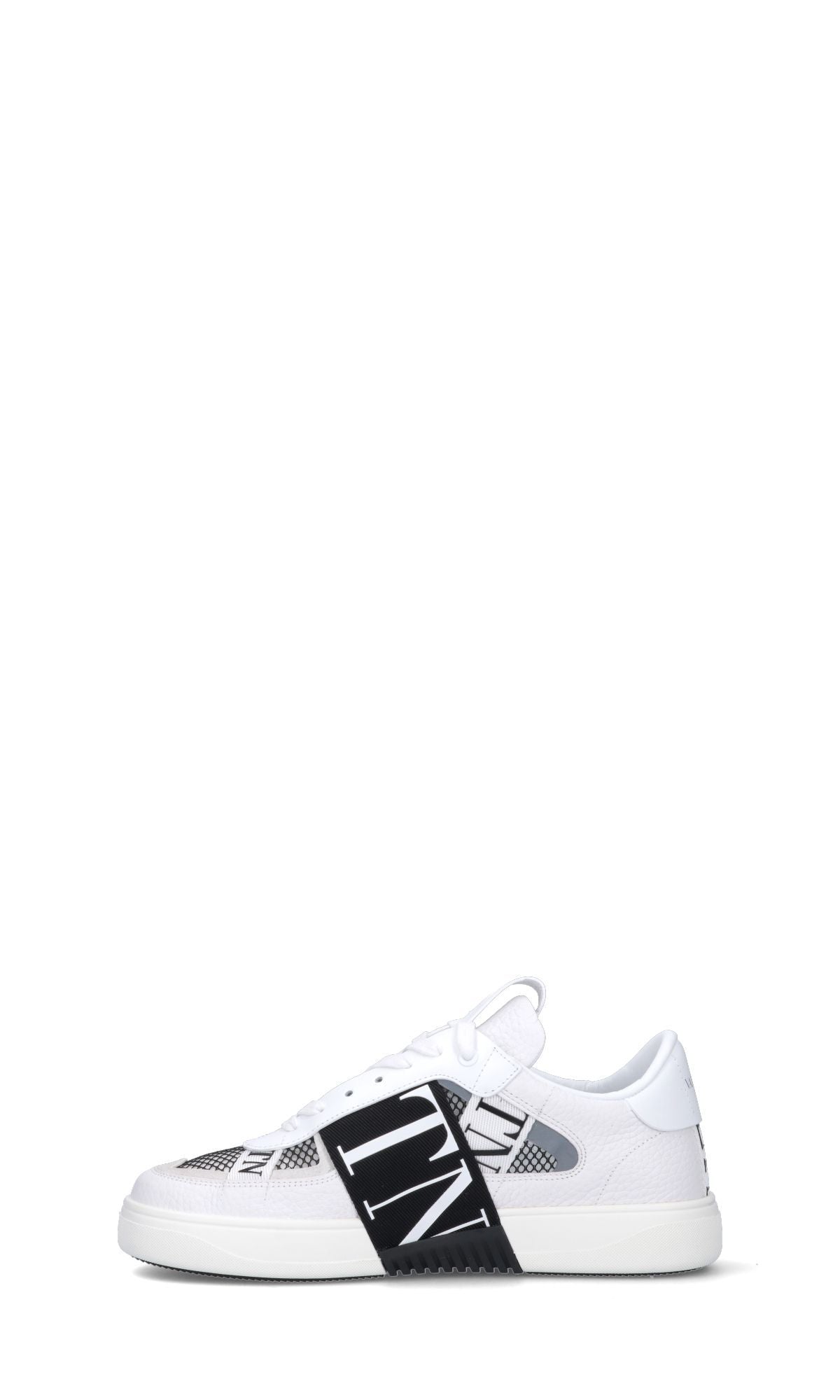 Elegant Leather Low-Top Sneakers in Monochrome