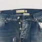 Elegant Regular Fit Blue Wash Jeans