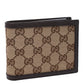 Gucci Men's GG Brown Canvas Bifold Wallet 292534