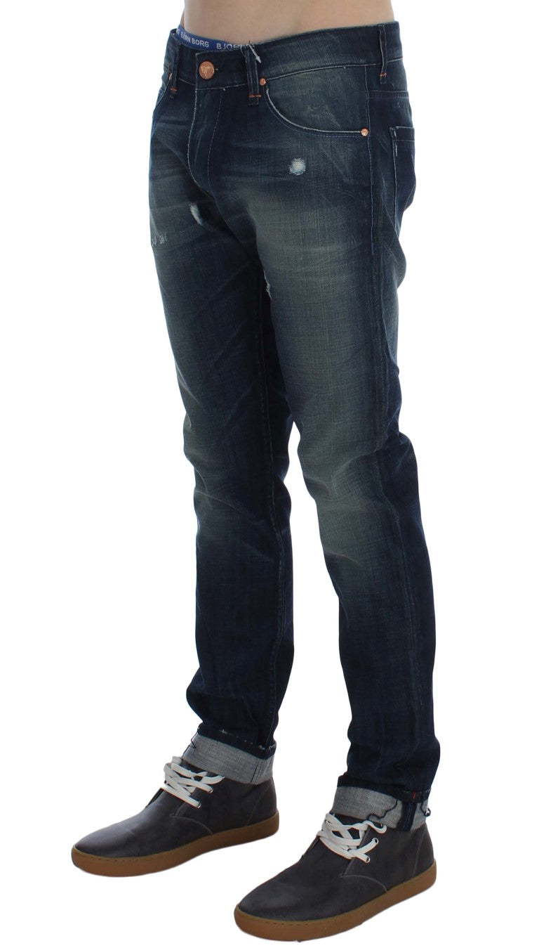 Sleek Slim Fit Italian Denim Jeans