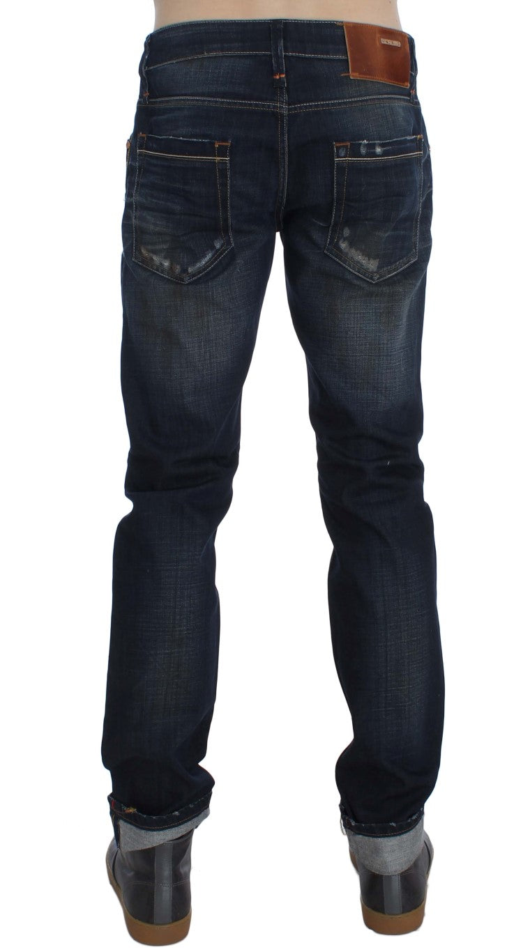 Sleek Slim Fit Italian Denim for Men