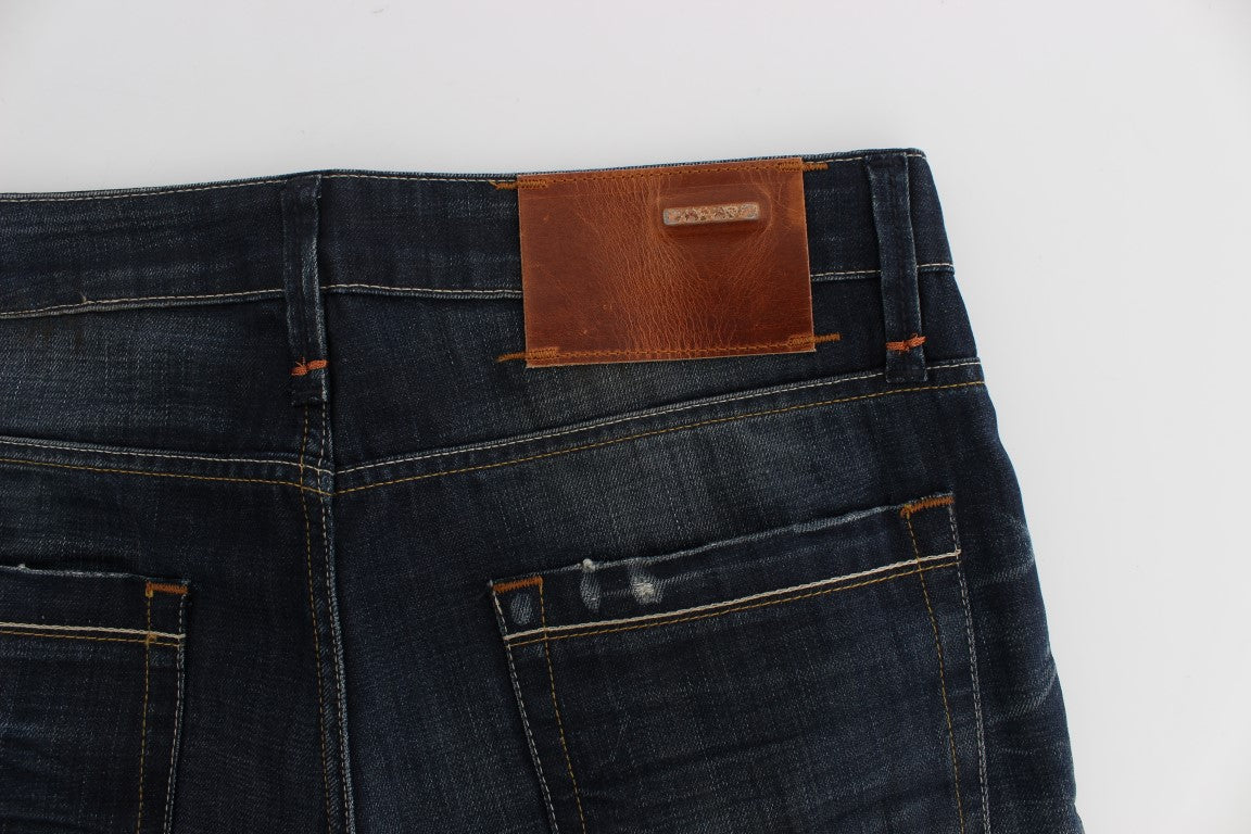 Sleek Slim Fit Italian Denim for Men