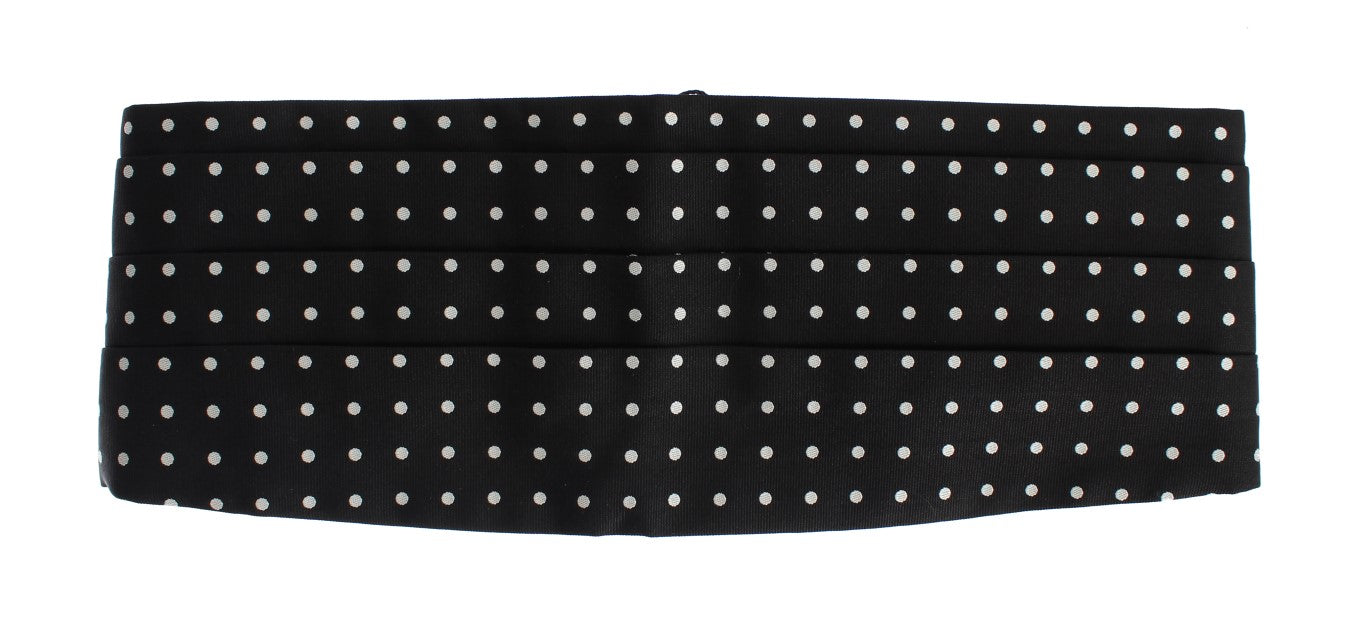 Elegant Silk Polka Dot Cummerbund