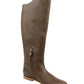Women's Brown Leather Tall Boots