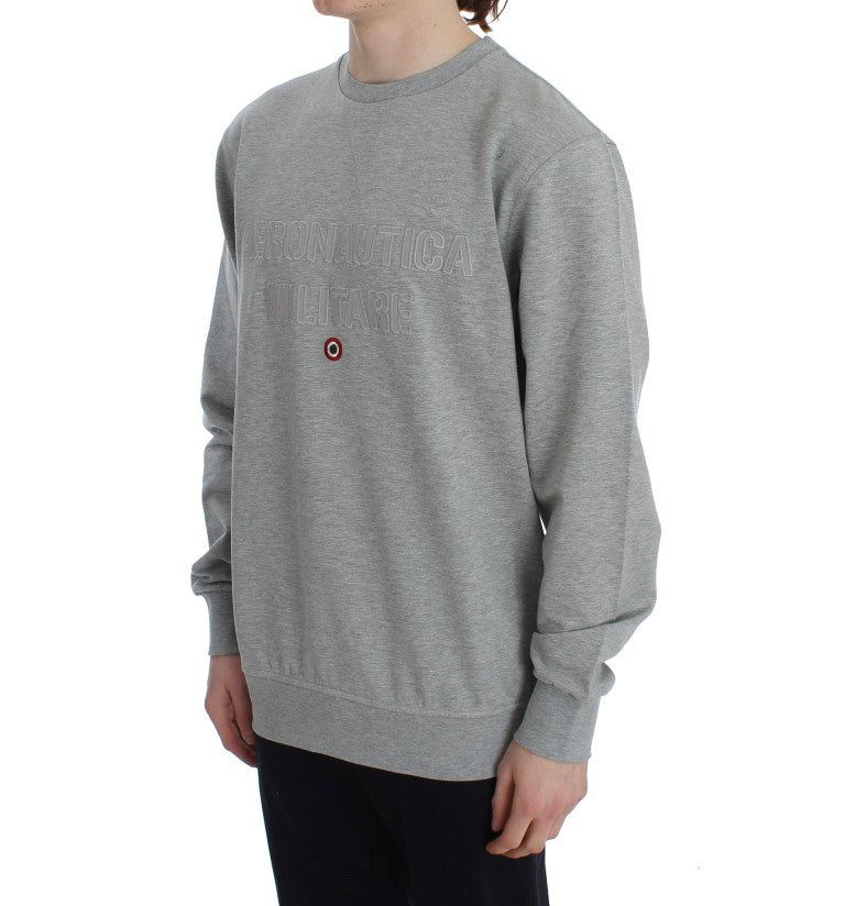 Elegant Light Gray Crewneck Sweater