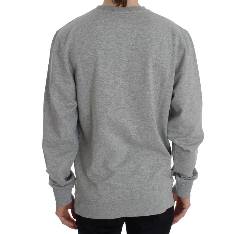 Elegant Light Gray Crewneck Sweater