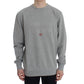 Elegant Light Gray Crewneck Sweater