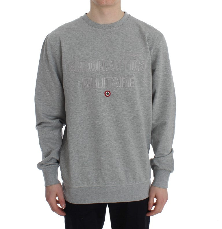 Elegant Light Gray Crewneck Sweater