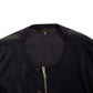 Elegant Blue Full Zip Wool Cardigan