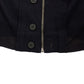 Elegant Blue Full Zip Wool Cardigan