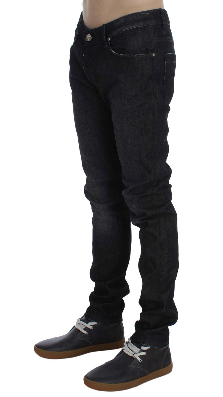 Chic Black Wash Super Slim Men's Jeans