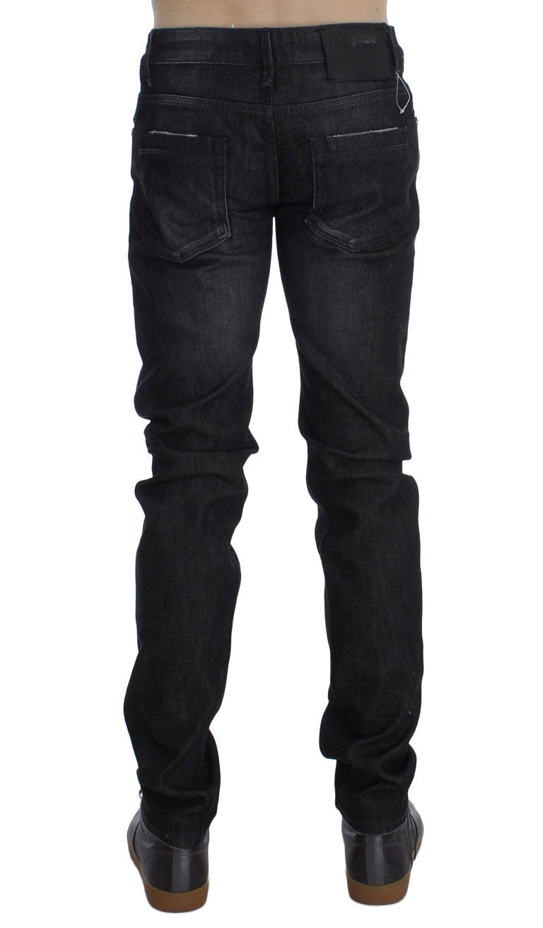 Chic Black Wash Super Slim Men's Jeans