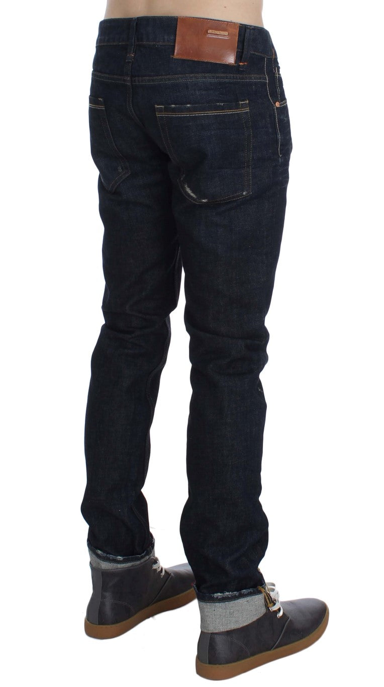 Slim Skinny Fit Luxe Blue Wash Jeans