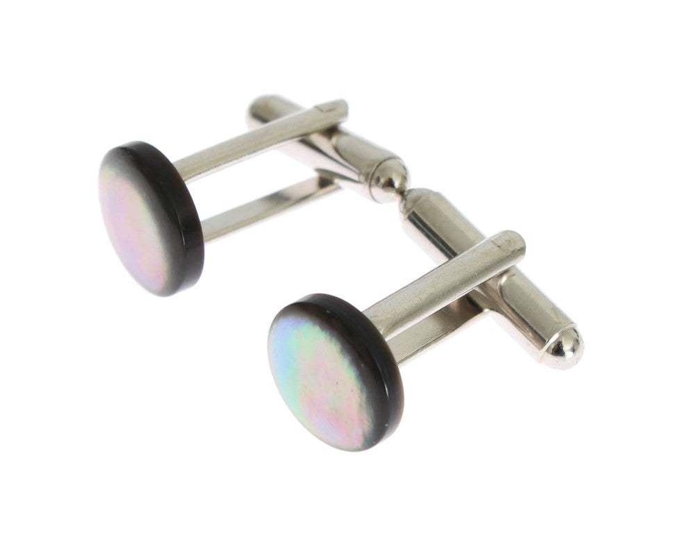 Elegant Silver Brass Cufflinks for Men