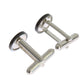 Elegant Silver Brass Cufflinks for Men