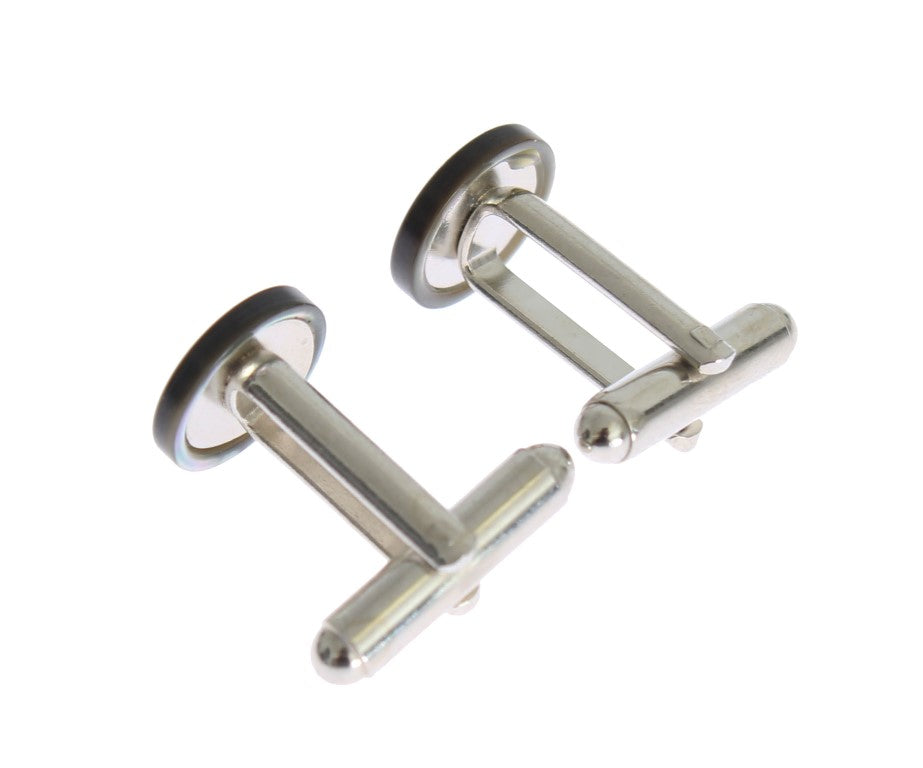 Elegant Silver Brass Cufflinks for Men