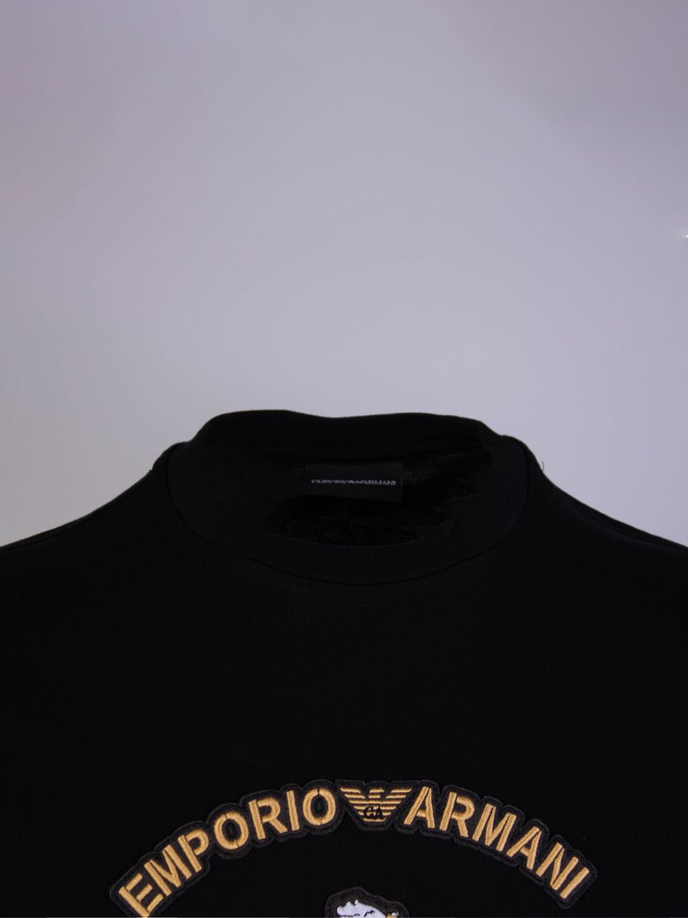 Elegant Black Cotton T-Shirt with Classic Logo