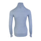 Elegant Silk Turtleneck Sweater in Light Blue