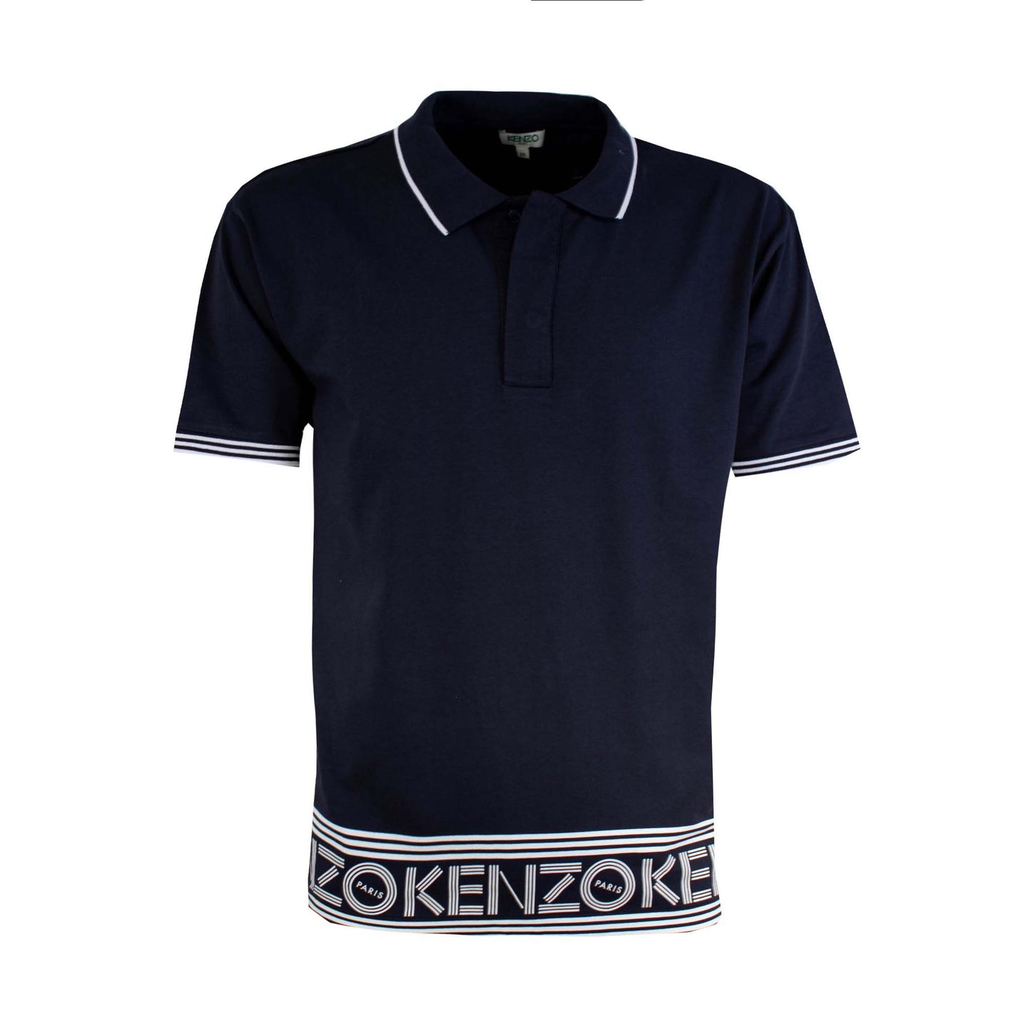 Chic Blue Striped Kenzo Polo Shirt