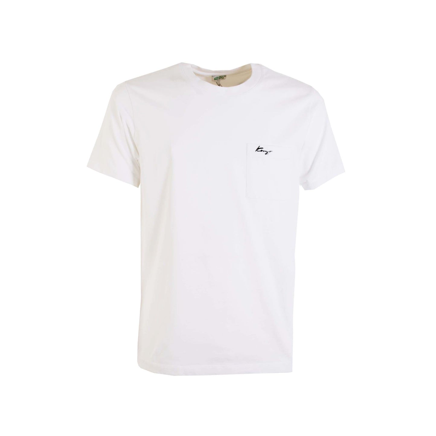 Chic White Cotton Logo Tee