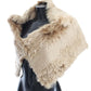 Beige Alpaca Collar Scarf