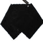 Elegant Black Shearling Shoulder Wrap